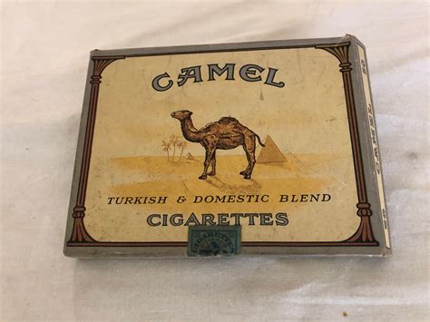 camel cigarette metal box|old camel cigarette pack.